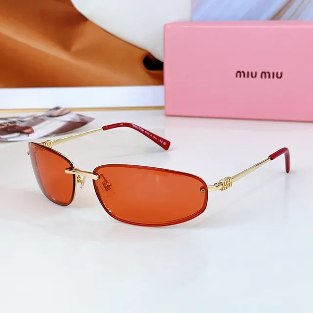 Gold Frame Amber Lens Black Temple Sunglasses 8