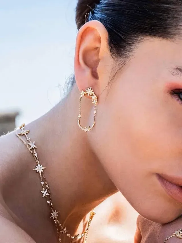 Gold Silver Crystal-Embellished Jewelry 2