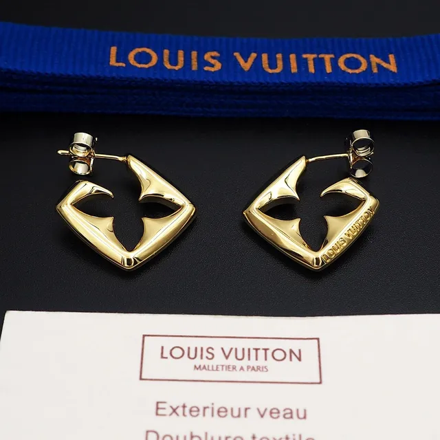 Gold-Tone Geometric Open-Frame Sculptural Earrings 8