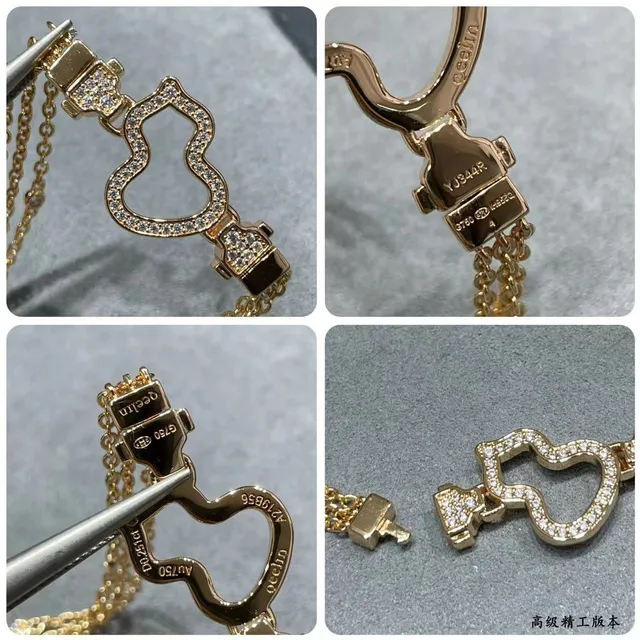 Gold-Tone Pavé Crystal Heart Motif Bracelet 5