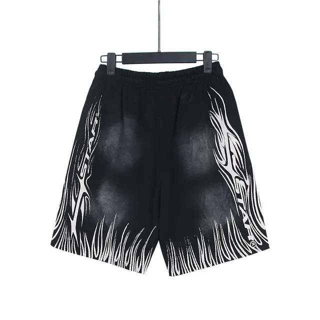 Graphic-Print Elastic-Waist Drawstring Shorts 9