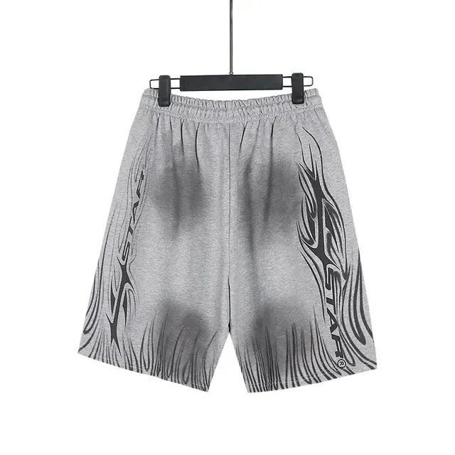 Graphic-Print Elastic-Waist Drawstring Shorts 12