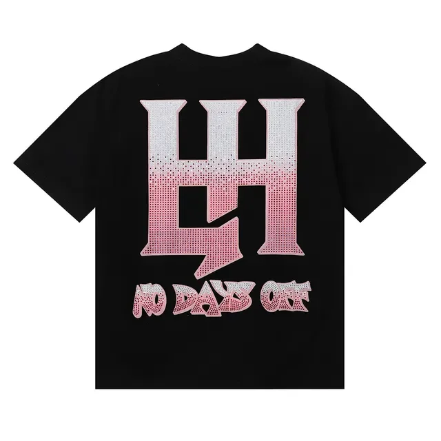 Graphic Print Rhinestone-Back Oversized T-Shirt 5