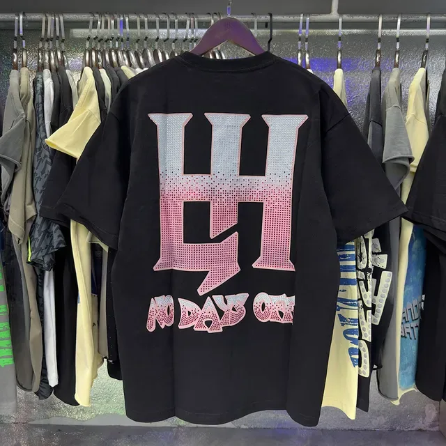 Graphic Print Rhinestone-Back Oversized T-Shirt 15