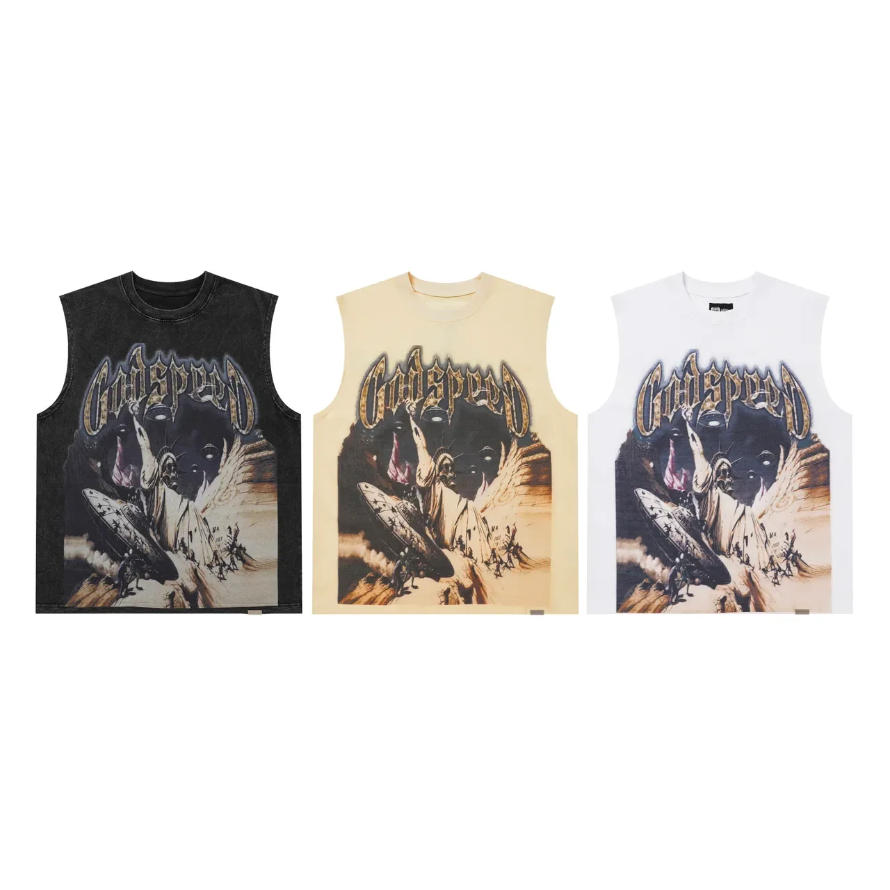Graphic Print Sleeveless Vest Top 10