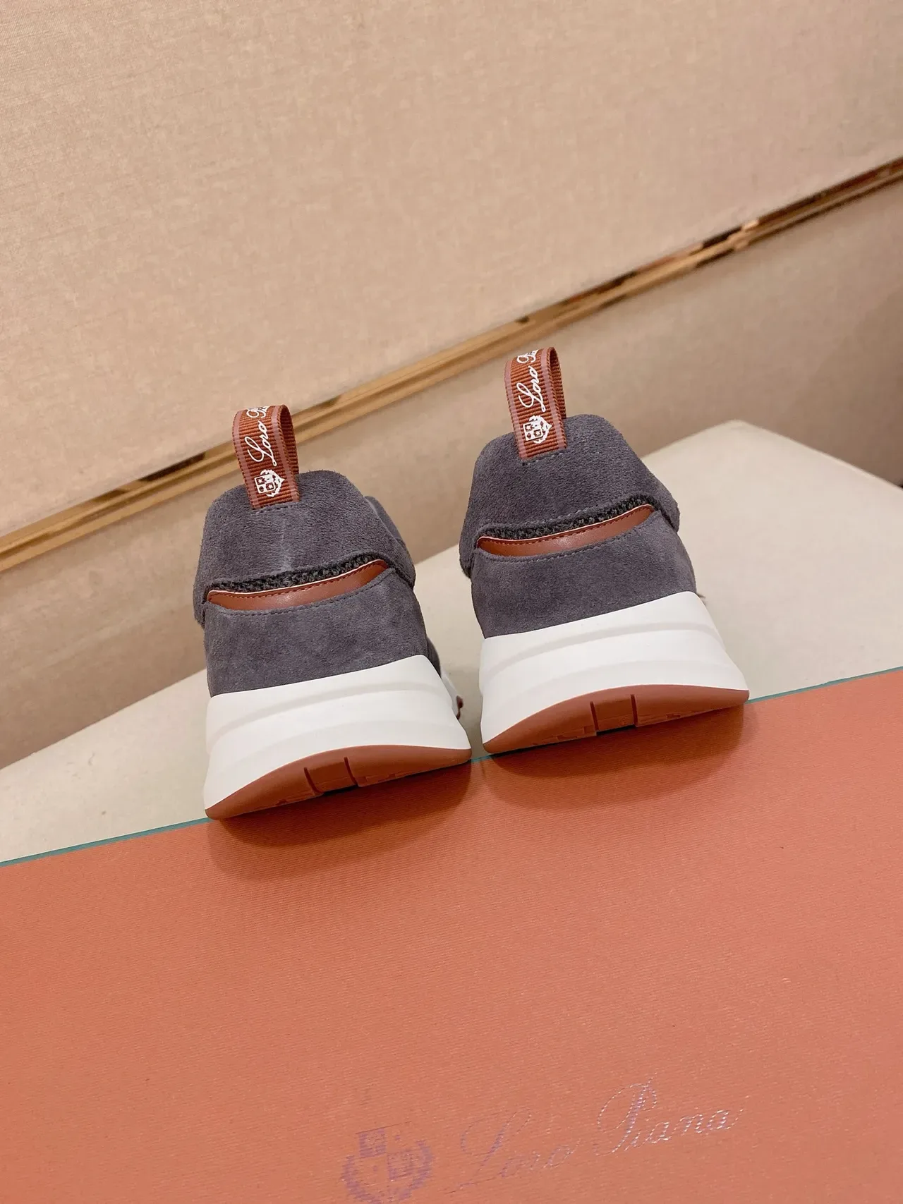 Gray and Black Mesh-Suede Slip-On Sneaker 3