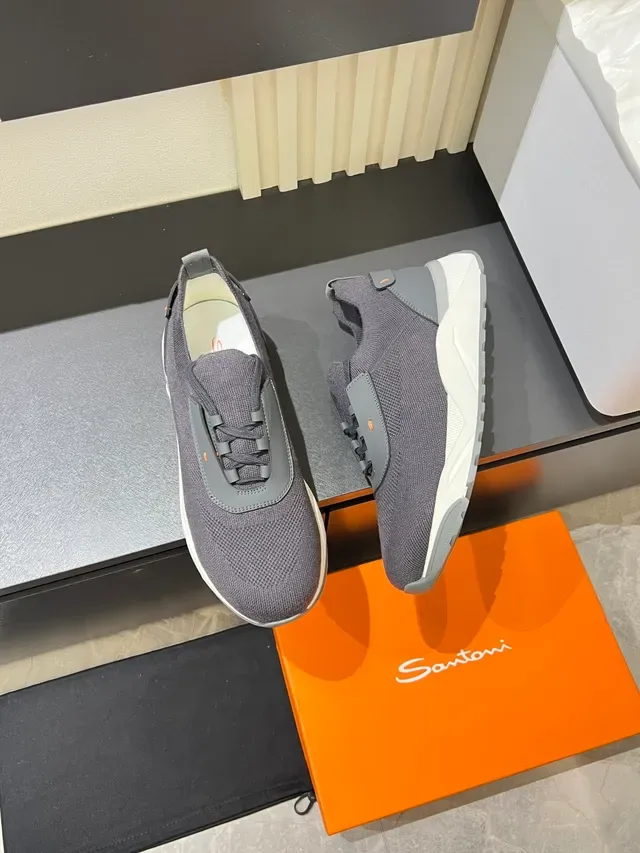 Gray White Knit Sock-Fit Upper Layered Synthetic Strap Overlay Lifestyle Sneakers 4