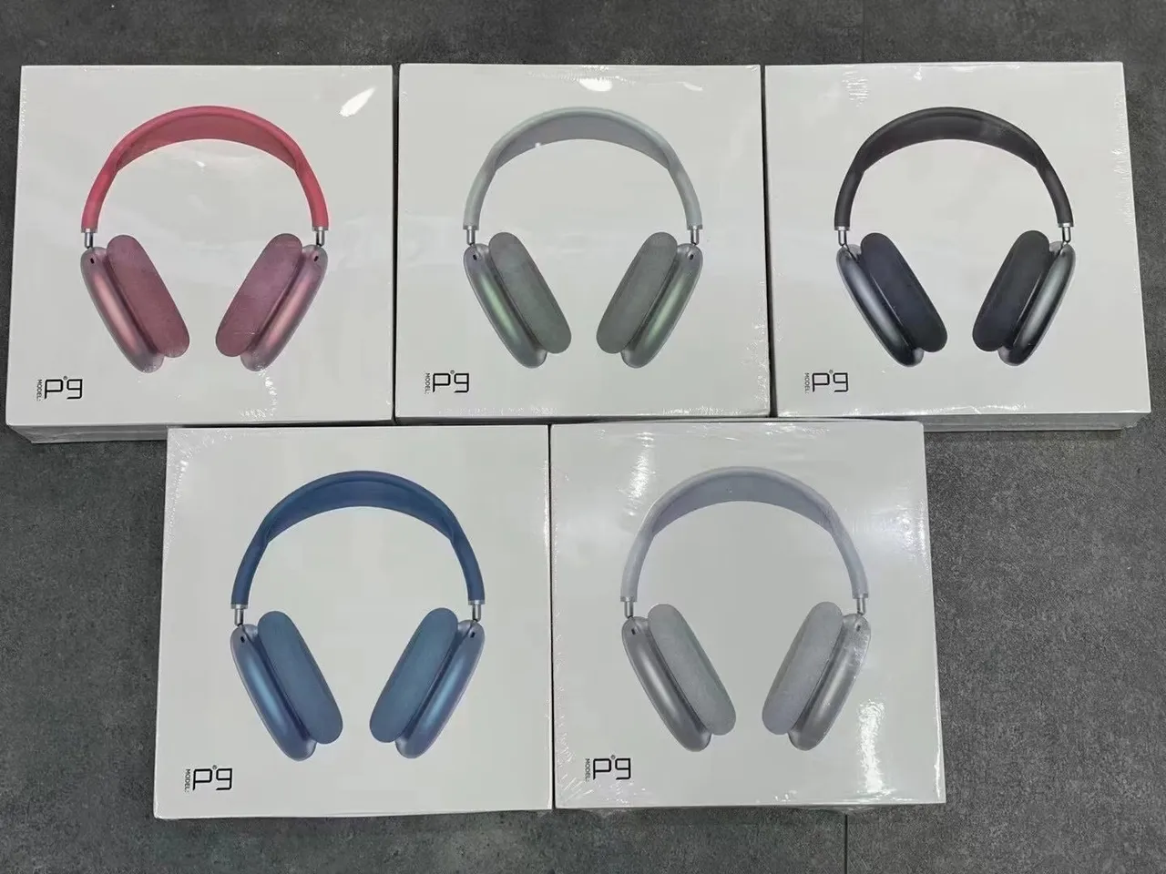 Green Gray Sleek Modern Translucent Glossy Earcups Over-ear Headphones 13