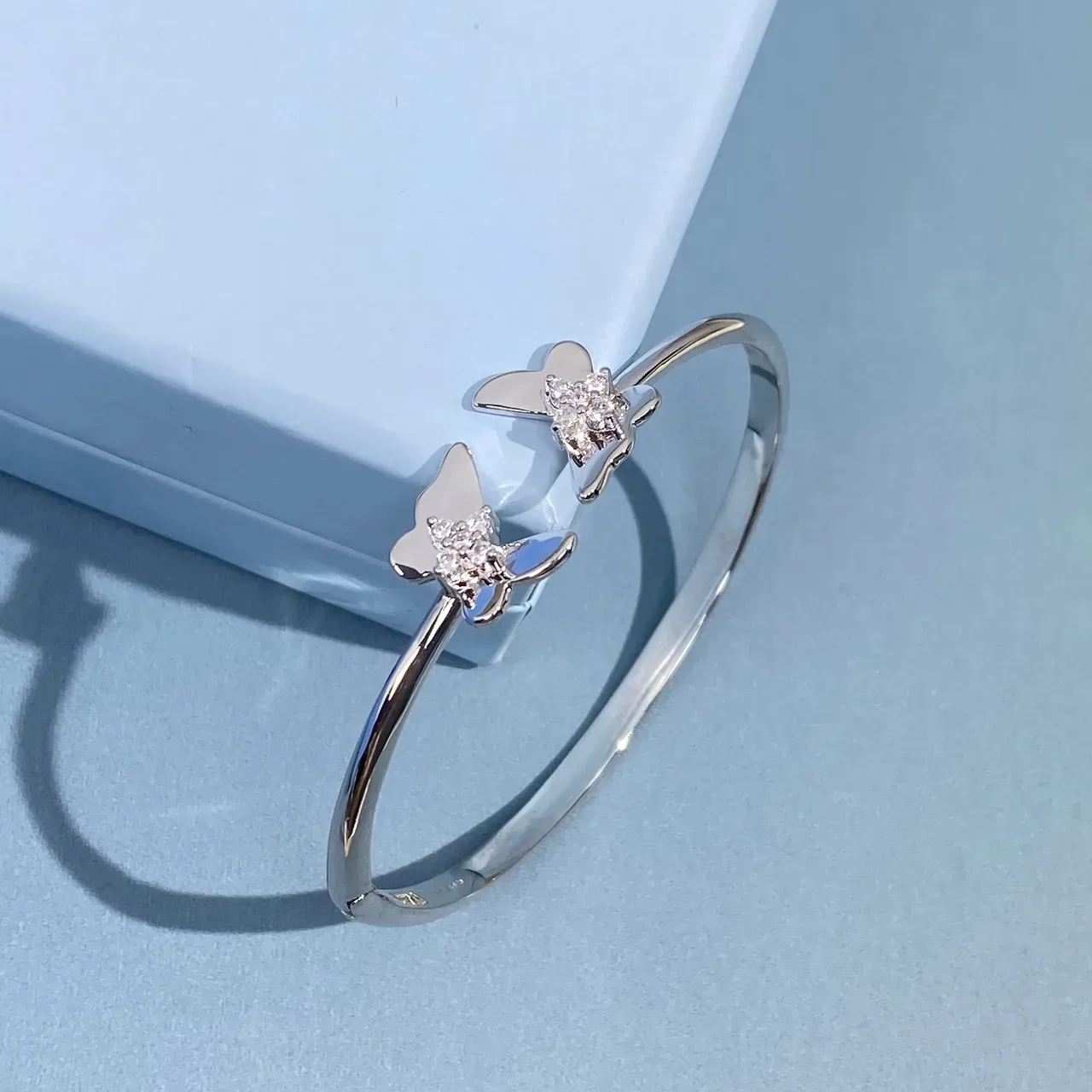 HEFANG Butterfly Pavé Crystal Stud Earrings 7