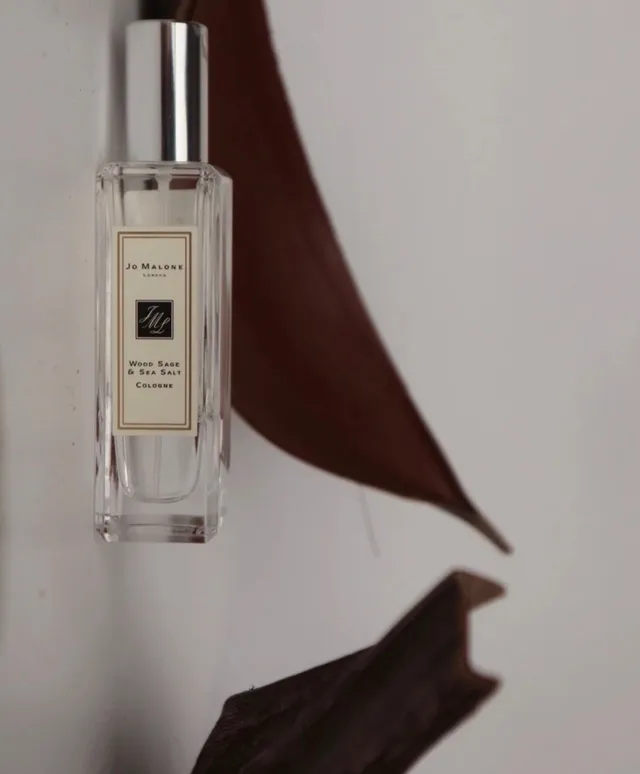 Jo Malone London Wood Sage & Sea Salt Transparent Silver Rectangular Clear Glass Bottle Spray Cap Perfume 4