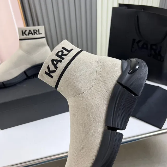 KARL Sock-Fit Knit Slip-On Lifestyle Sneakers 2