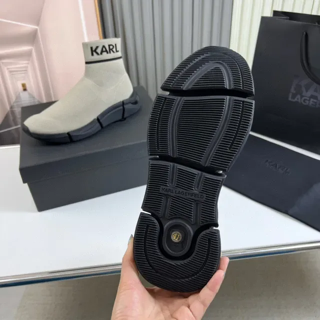 KARL Sock-Fit Knit Slip-On Lifestyle Sneakers 3