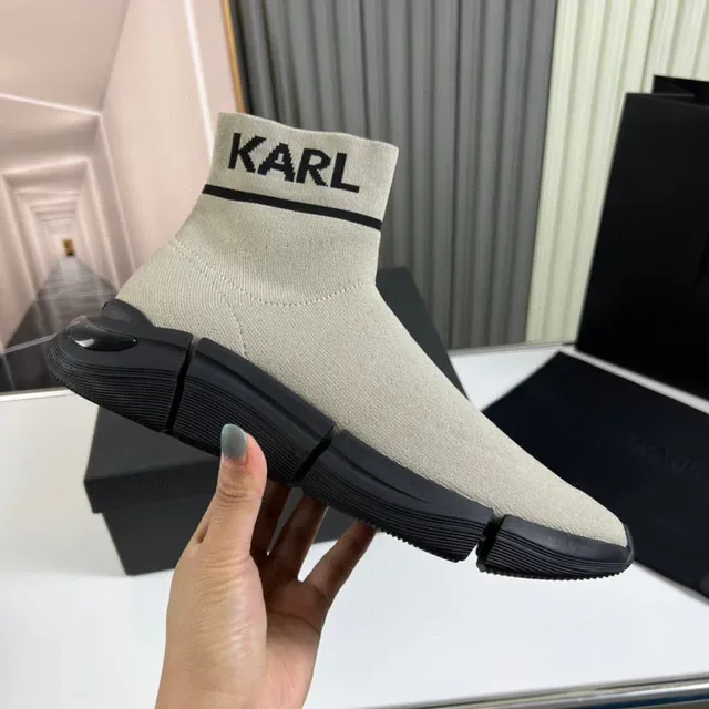 KARL Sock-Fit Knit Slip-On Lifestyle Sneakers 4