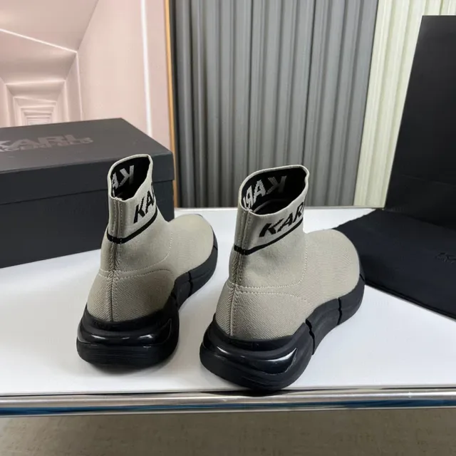 KARL Sock-Fit Knit Slip-On Lifestyle Sneakers 6