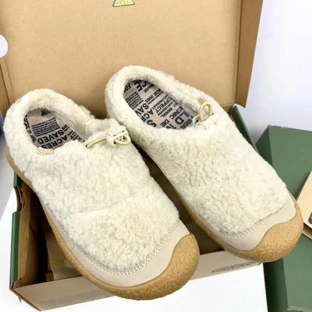 Keen Howser Beige Brown Slip-On Shearling-Lined Casual Shoes 13