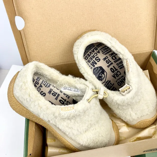 Keen Howser Beige Brown Slip-On Shearling-Lined Casual Shoes 14
