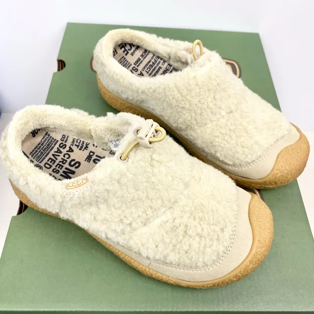 Keen Howser Beige Brown Slip-On Shearling-Lined Casual Shoes 18