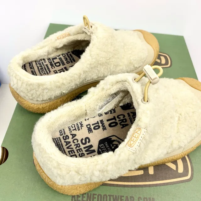 Keen Howser Beige Brown Slip-On Shearling-Lined Casual Shoes 20