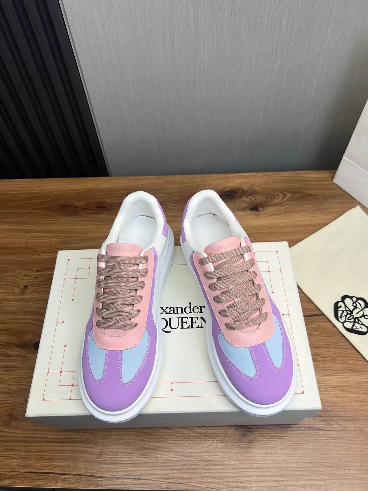 Multi-Color Panelled Platform Sneaker 9