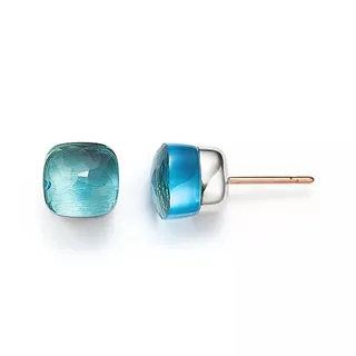 Multicolor Cushion-Cut Faceted Earrings 8