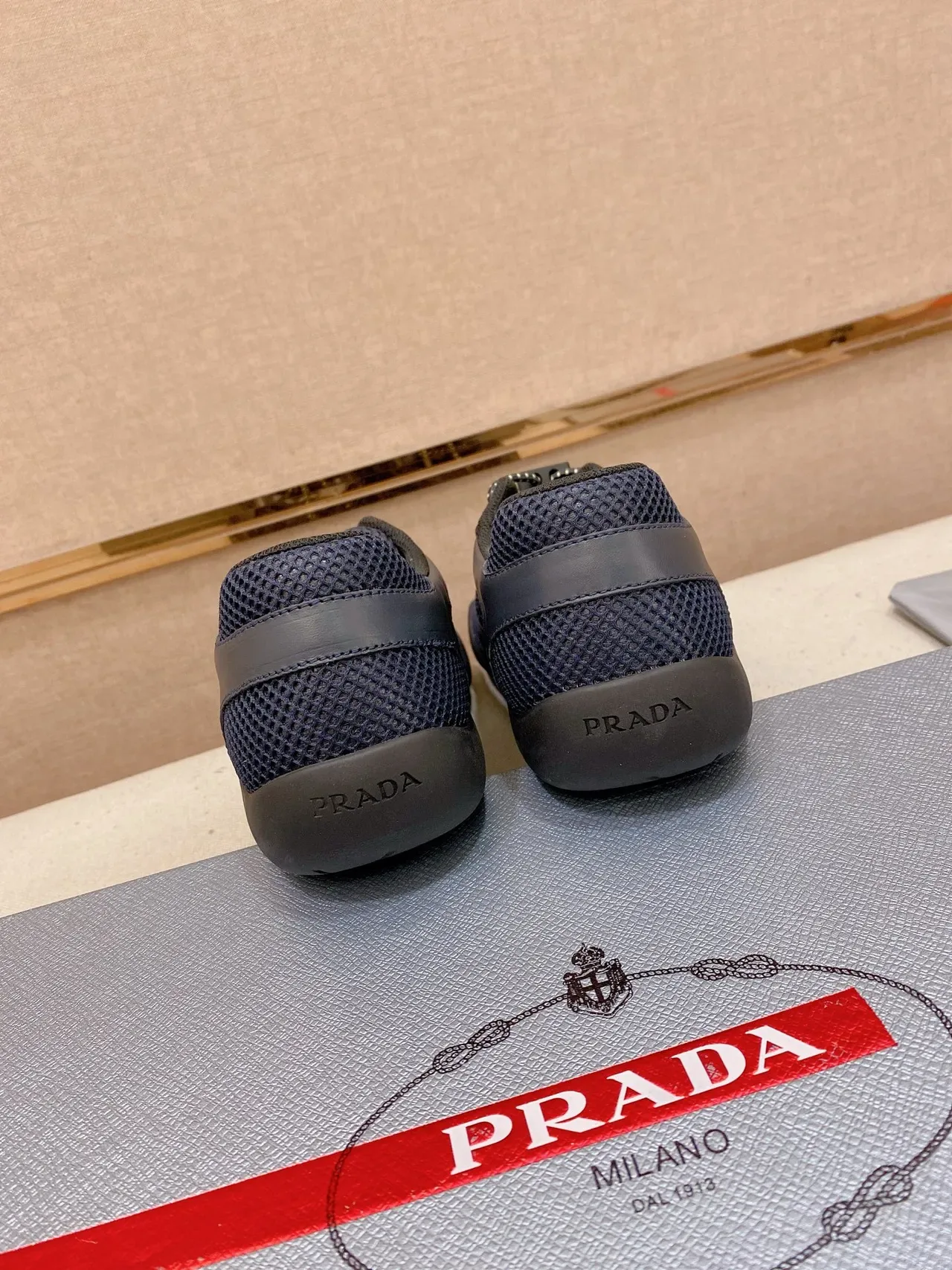 Navy and Charcoal Mesh-Suede Lifestyle Sneaker 3