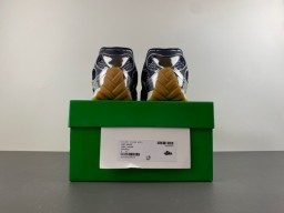 Navy and Silver Metallic Cage Overlay Sneaker 17