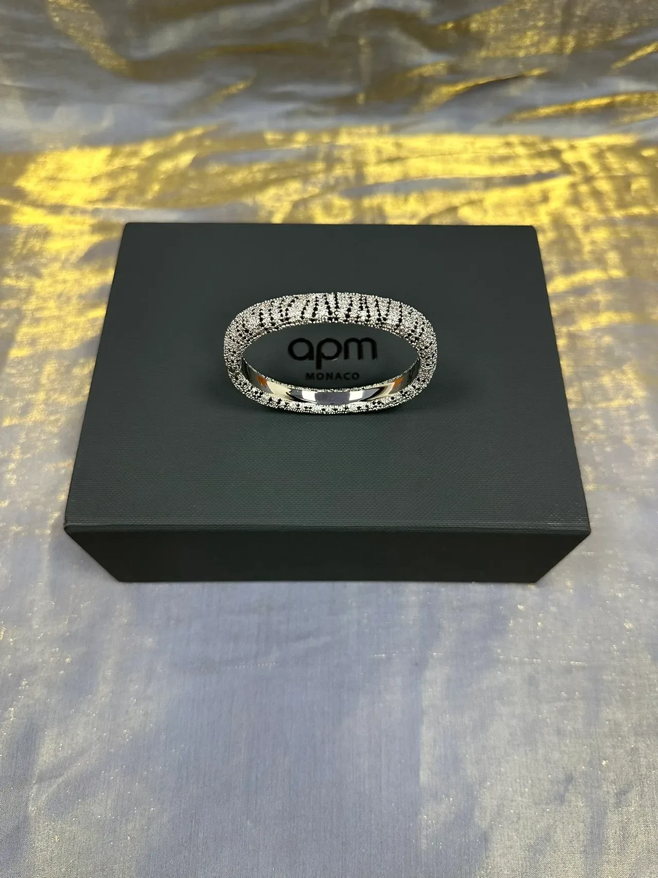 Navy Silver Structured Square Tray Padded Velvet-Like Lining Jewelry 6