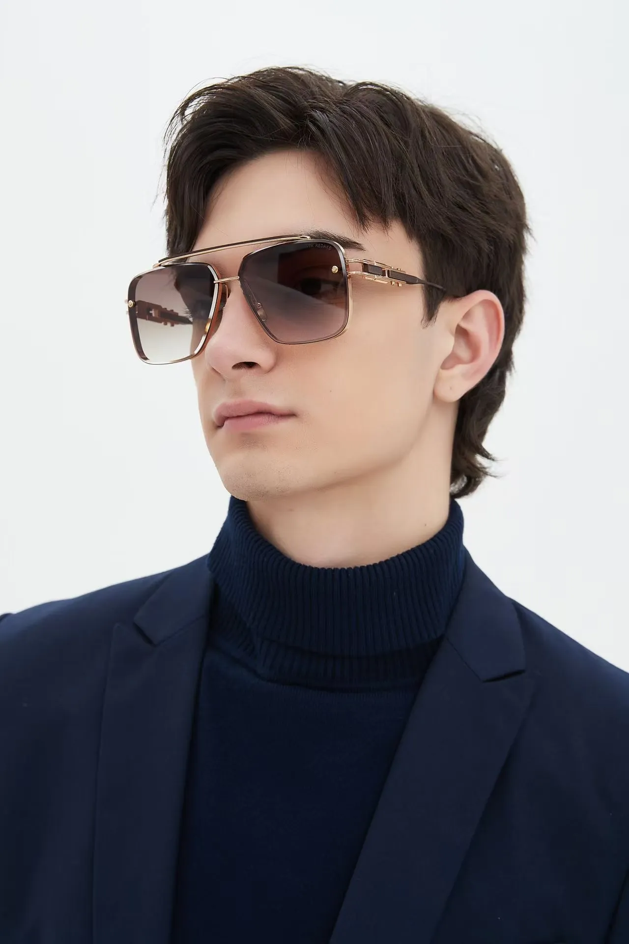 Oversized Square Gradient Lens Sunglasses 4