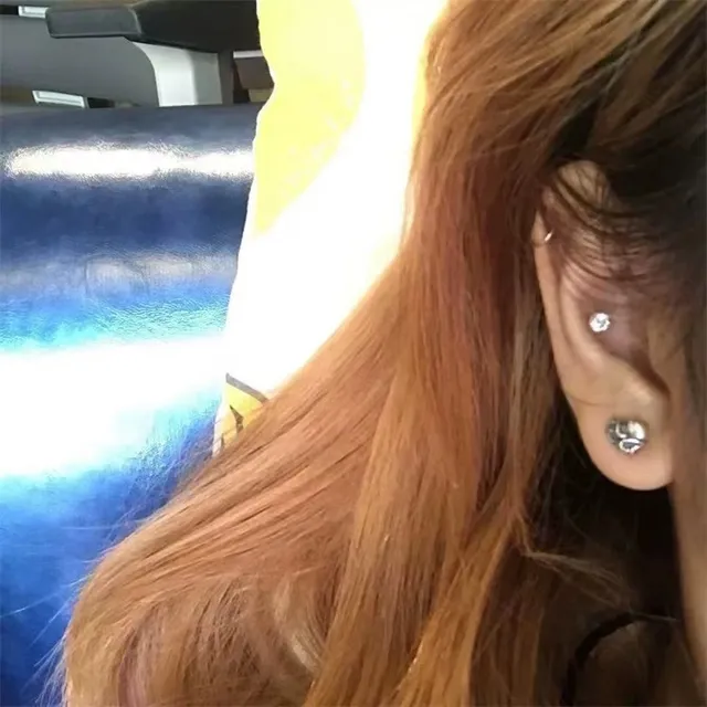 Oxidized Silver Heart and Scroll Stud Earrings 2