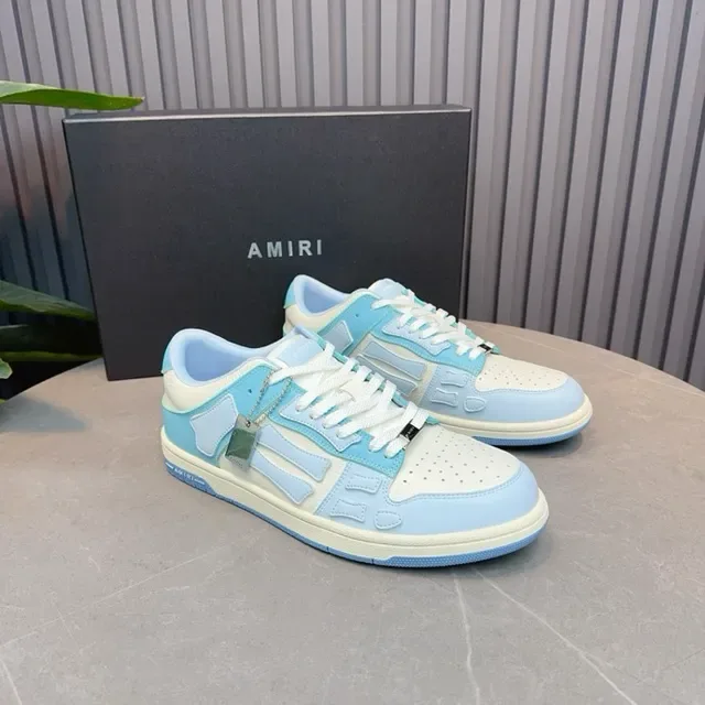 Pastel Blue and Cream Geometric Overlay Lifestyle Sneakers 7