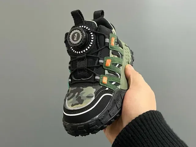 Pink Camo BOA Dial Adventure Sneakers 4