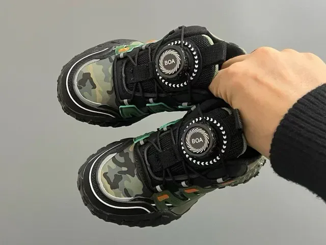 Pink Camo BOA Dial Adventure Sneakers 10