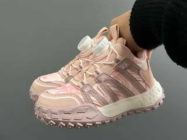 Pink Camo BOA Dial Adventure Sneakers 21
