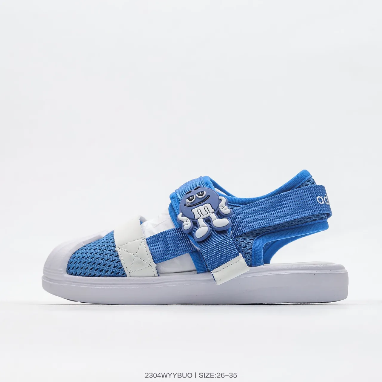 Pink White Mesh Upper Adjustable Velcro Strap Casual Sandals 12