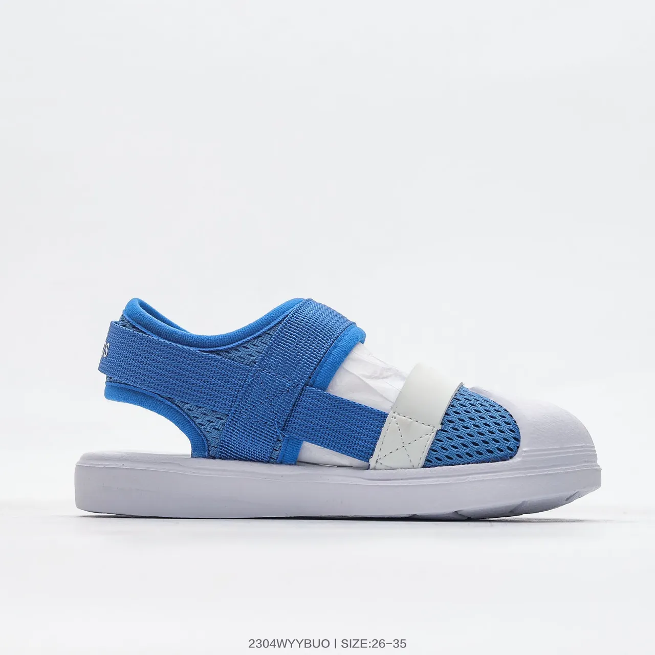 Pink White Mesh Upper Adjustable Velcro Strap Casual Sandals 13