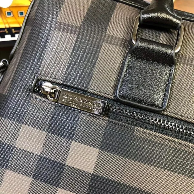 Plaid-Print Structured Top-Handle Boston Bag 14
