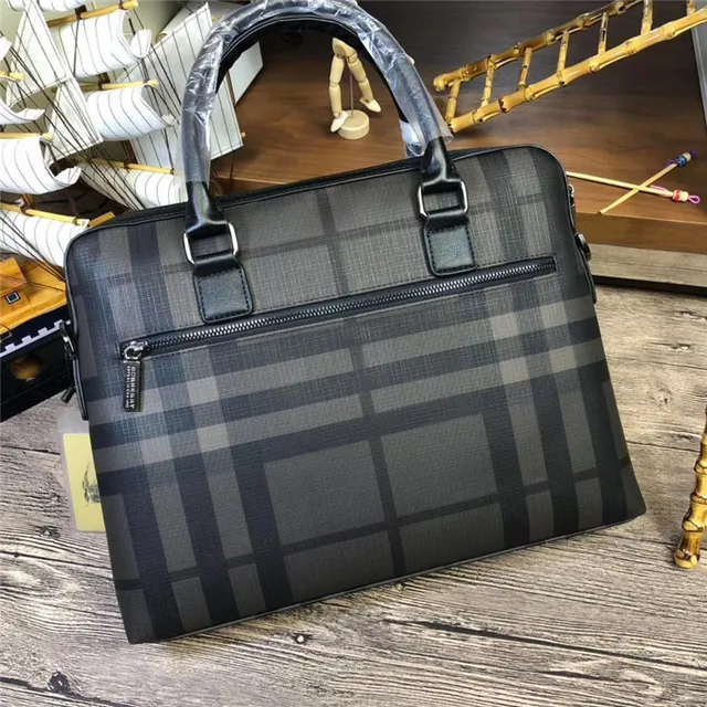 Plaid-Print Structured Top-Handle Boston Bag 16