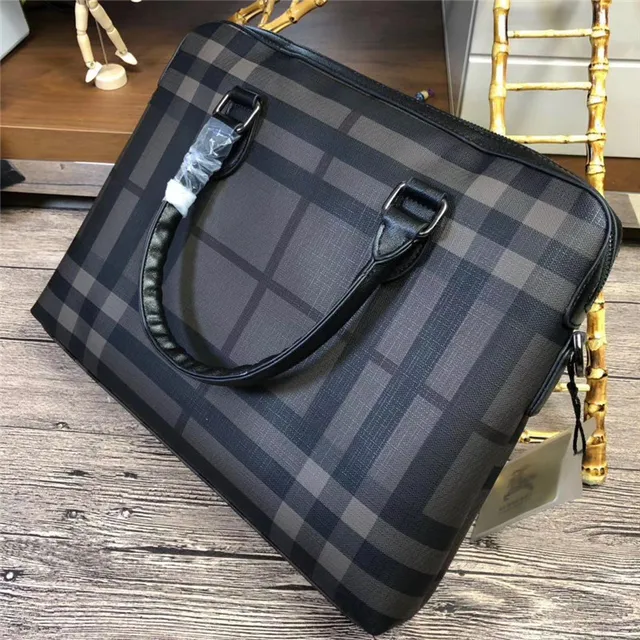 Plaid-Print Structured Top-Handle Boston Bag 17