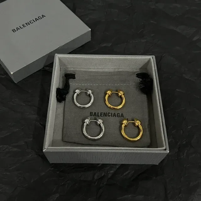 Polished Silver-Tone Hinged Hoop Earring 7