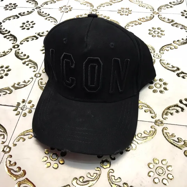 Red Embroidered 'ICON' Front Logo Baseball Cap 5