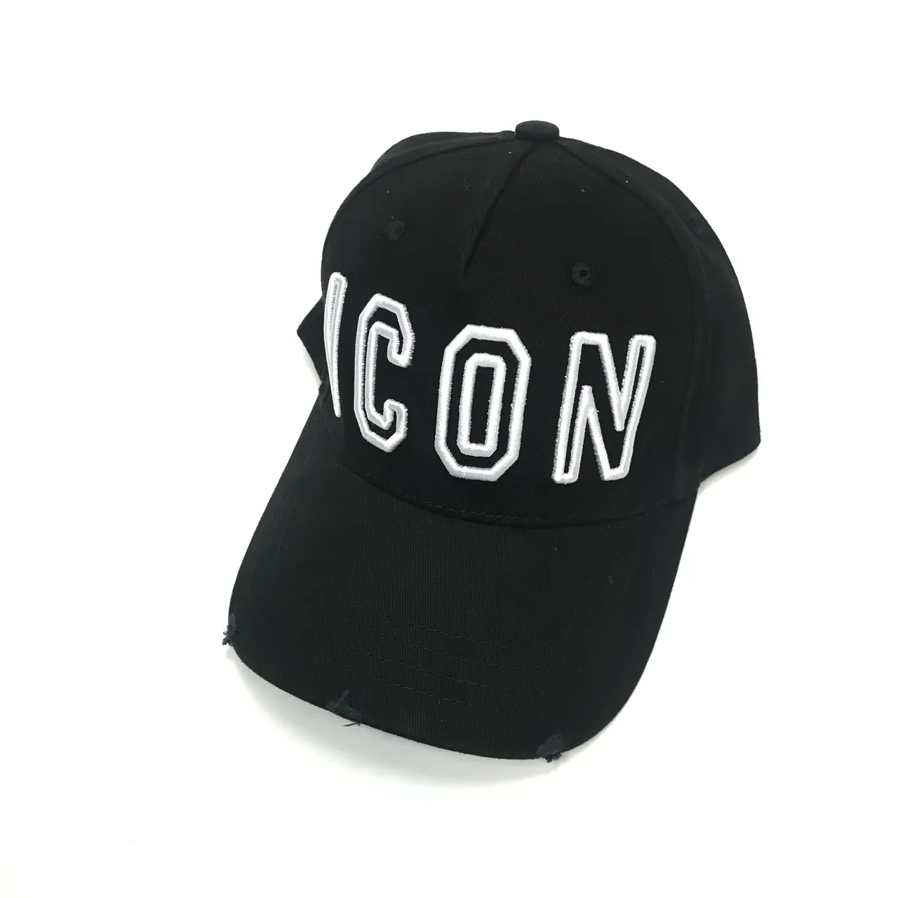 Red Embroidered 'ICON' Front Logo Baseball Cap 6