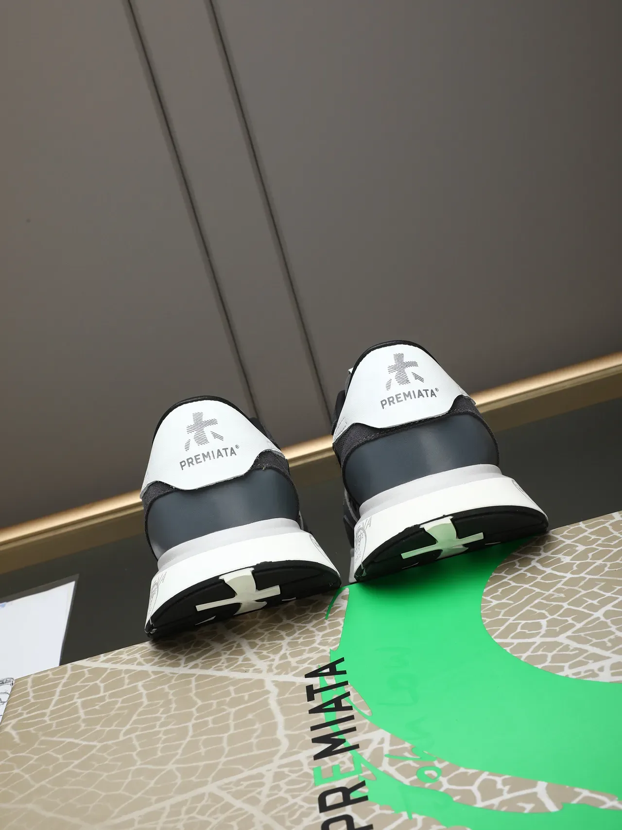 Rien Gray Black Layered Mesh And Suede Upper Bold Side 'X' Logo Sneakers 3