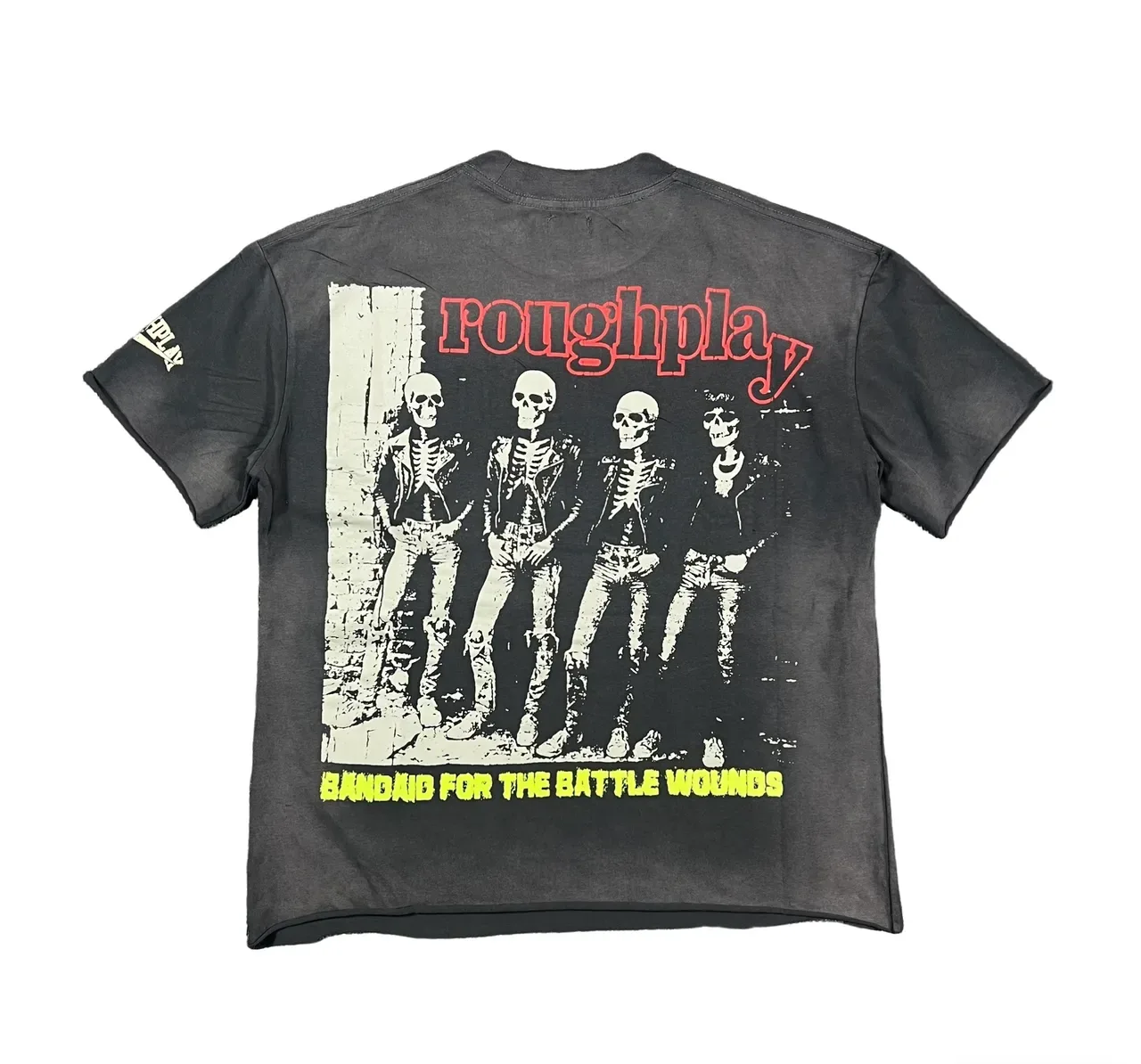 ROUGH Distressed Graphic-Print Oversized T-Shirt 10