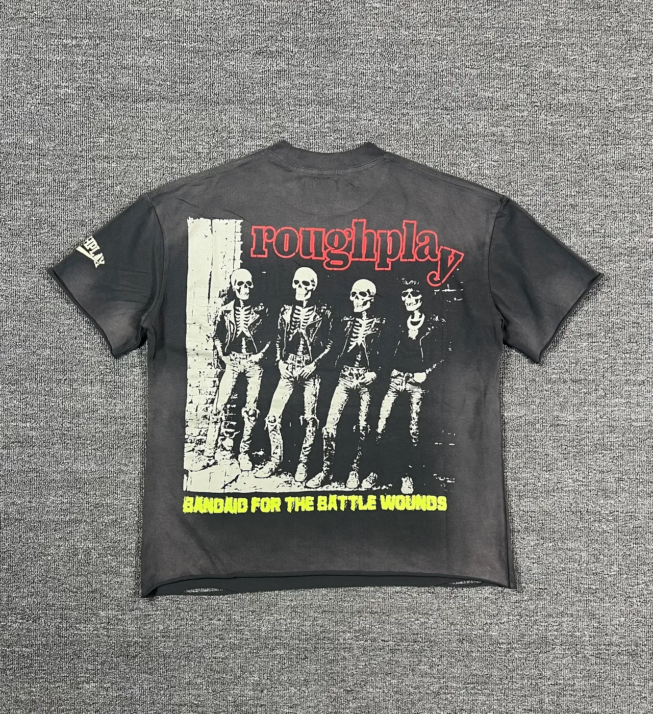 ROUGH Distressed Graphic-Print Oversized T-Shirt 11