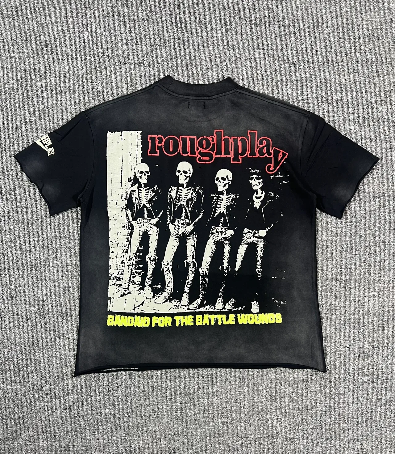 ROUGH Distressed Graphic-Print Oversized T-Shirt 12