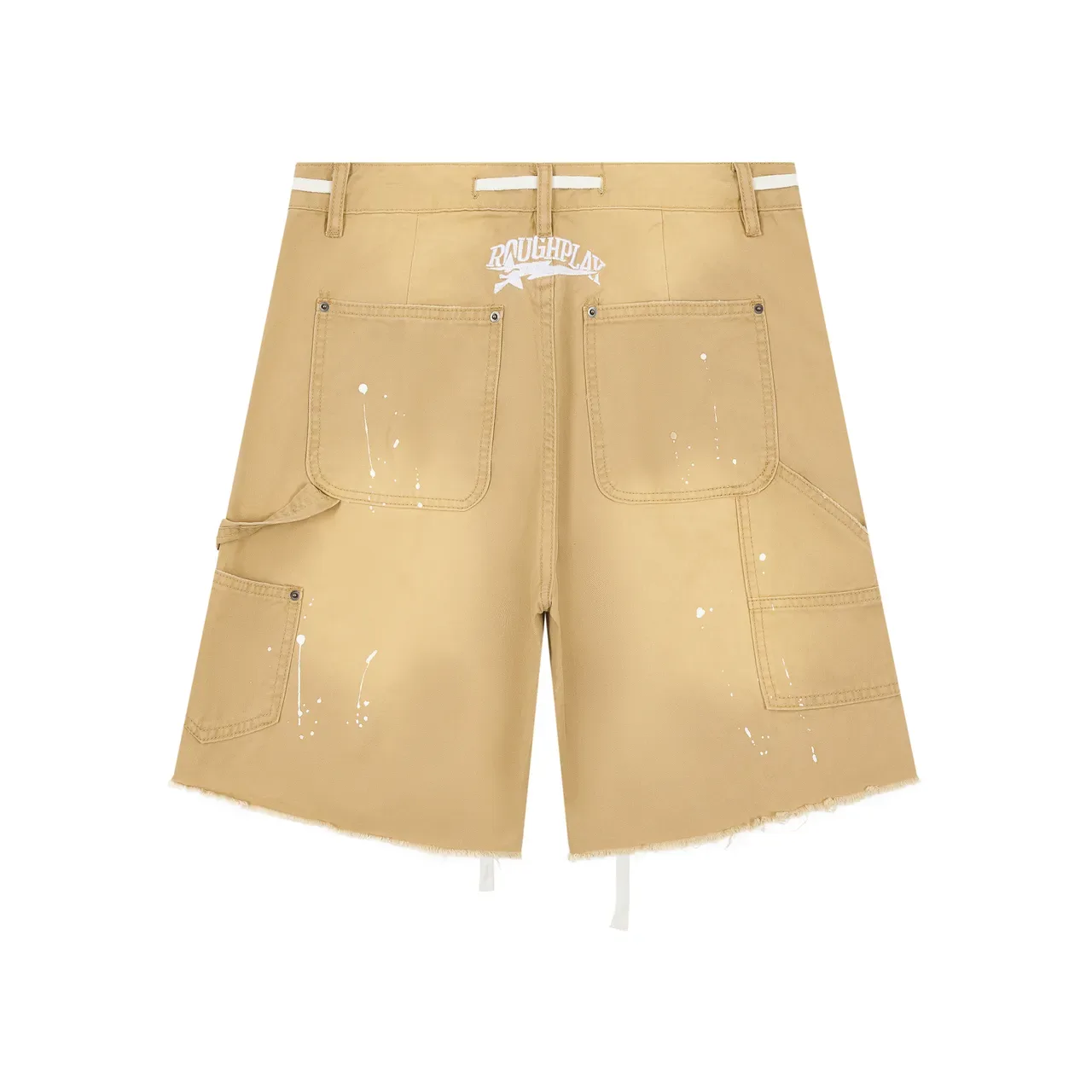 Roughalay Arch Logo Distressed Cargo Shorts 7