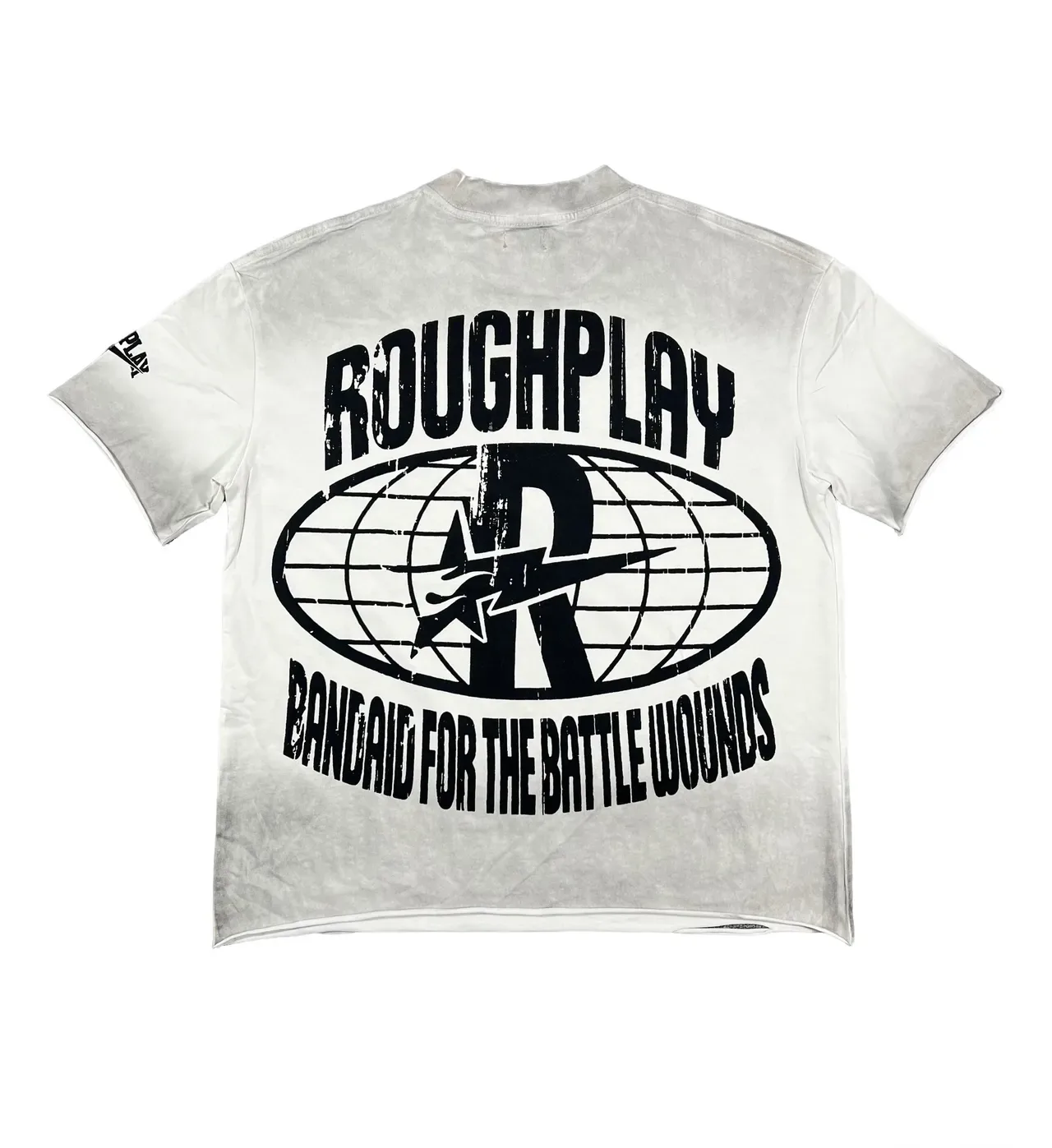 Roughplay एसिड-वॉश डिस्ट्रेस्ड ग्राफिक टी-शर्ट 8