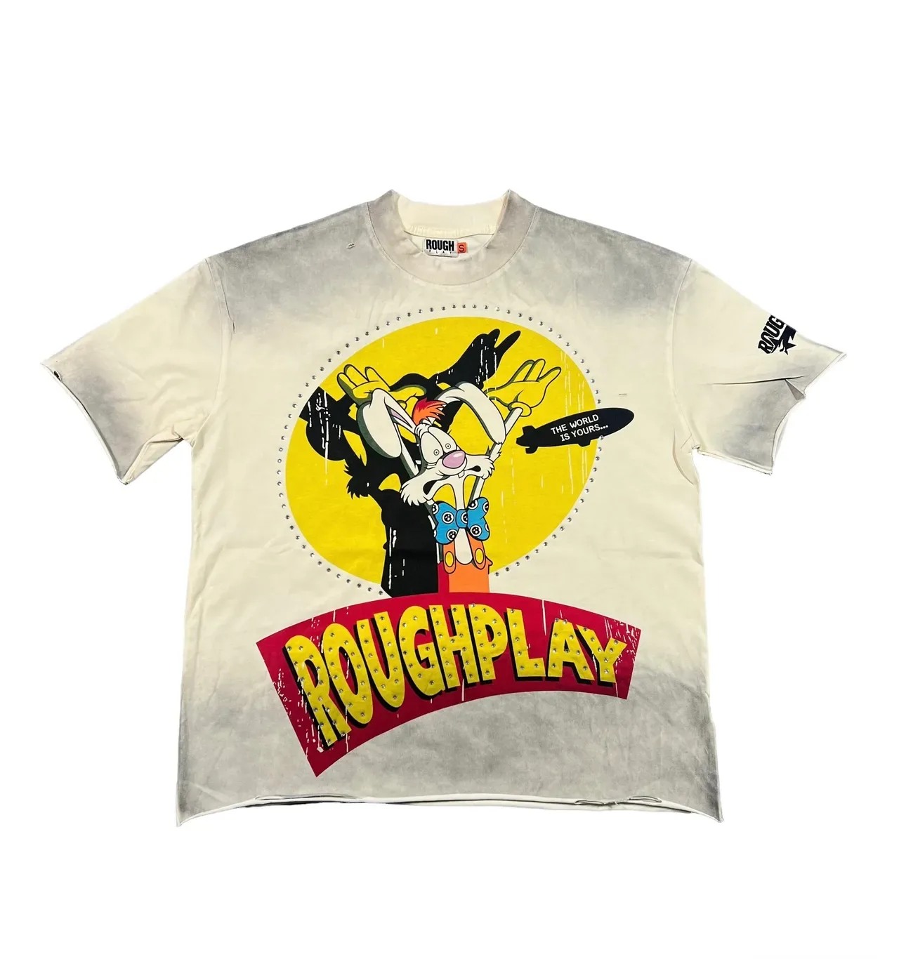 Roughplay Acid-Wash Graphic Print T-Shirt 2