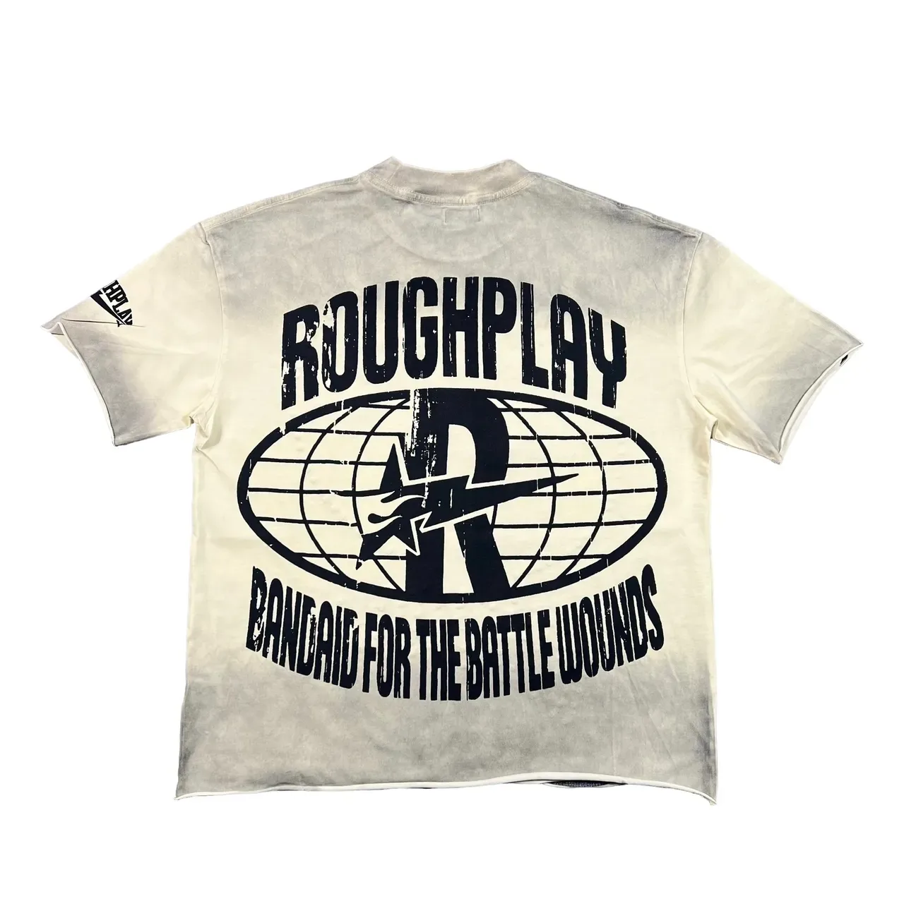 Roughplay Acid-Wash Graphic Print T-Shirt 3