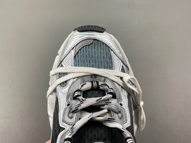 Silver and Black Chunky Lifestyle Sneaker 5